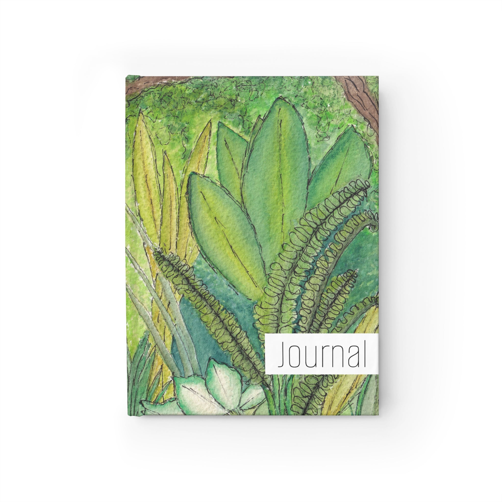 Designer Hardcover Floral Journal with Jungle Motif Style 2